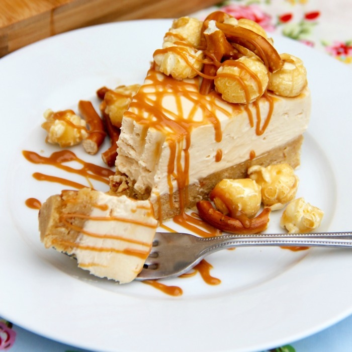 Salted Caramel Cheescake — At Home